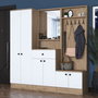 Hanah Home Recibidor P6 - M3 - 2490 Blanco y Nogal